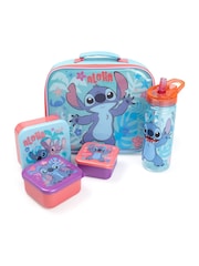 Vanilla Underground תיק אוכל, בקבוק ו-3 כלים לחטיפים בהדפס של Lilo and Stitch מבית Disney - תמונה 1 מתוך 6