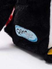 Vanilla Underground Black Pingu Furry Unisex Kids Backpack - Image 3 of 6