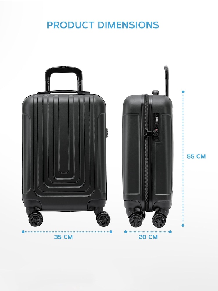 Flight Knight 55x35x20cm 8 Wheel ABS Hard Case Cabin Carry On Hand Luggage - Image 2 of 5