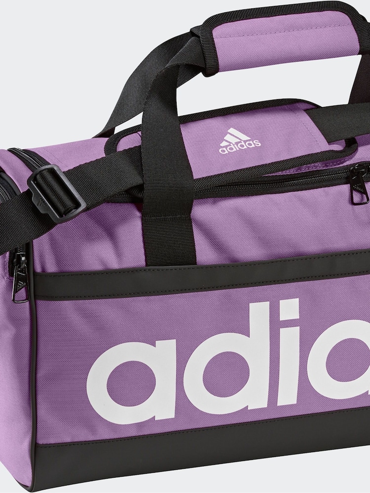 adidas Purple Linear Duffle Bag - Image 1 of 2
