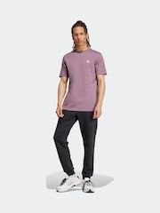 adidas originals Dark Purple Originals Trefoil Essentials 100% Cotton T-Shirt - Image 5 of 7
