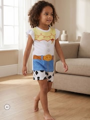 Vanilla Underground White Disney Toy Story Jessie Short Sleeve Short Leg Pyjamas Set - Image 1 of 8