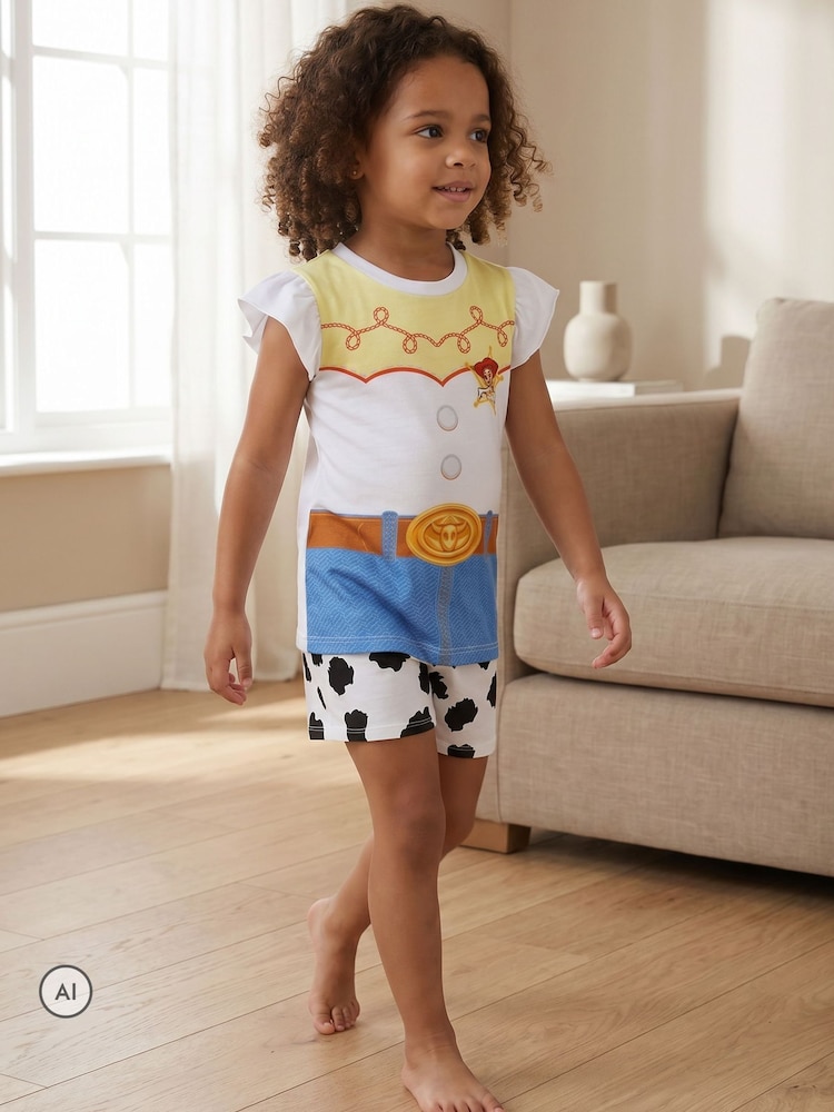 Vanilla Underground White Disney Toy Story Jessie Short Sleeve Short Leg Pyjamas Set - Image 1 of 8 Vanilla Underground White Disney Toy Story Jessie Short Sleeve Short Leg Pyjamas Set - Image 1 of 8