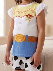 Vanilla Underground White Disney Toy Story Jessie Short Sleeve Short Leg Pyjamas Set - Image 3 of 8