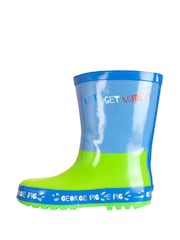Character Blue George Pig Waterproof Wellies - Image 2 of 5