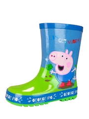 Character Blue George Pig Waterproof Wellies - Image 3 of 5