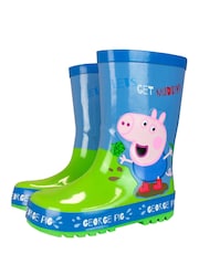 Character Blue George Pig Waterproof Wellies - Image 4 of 5