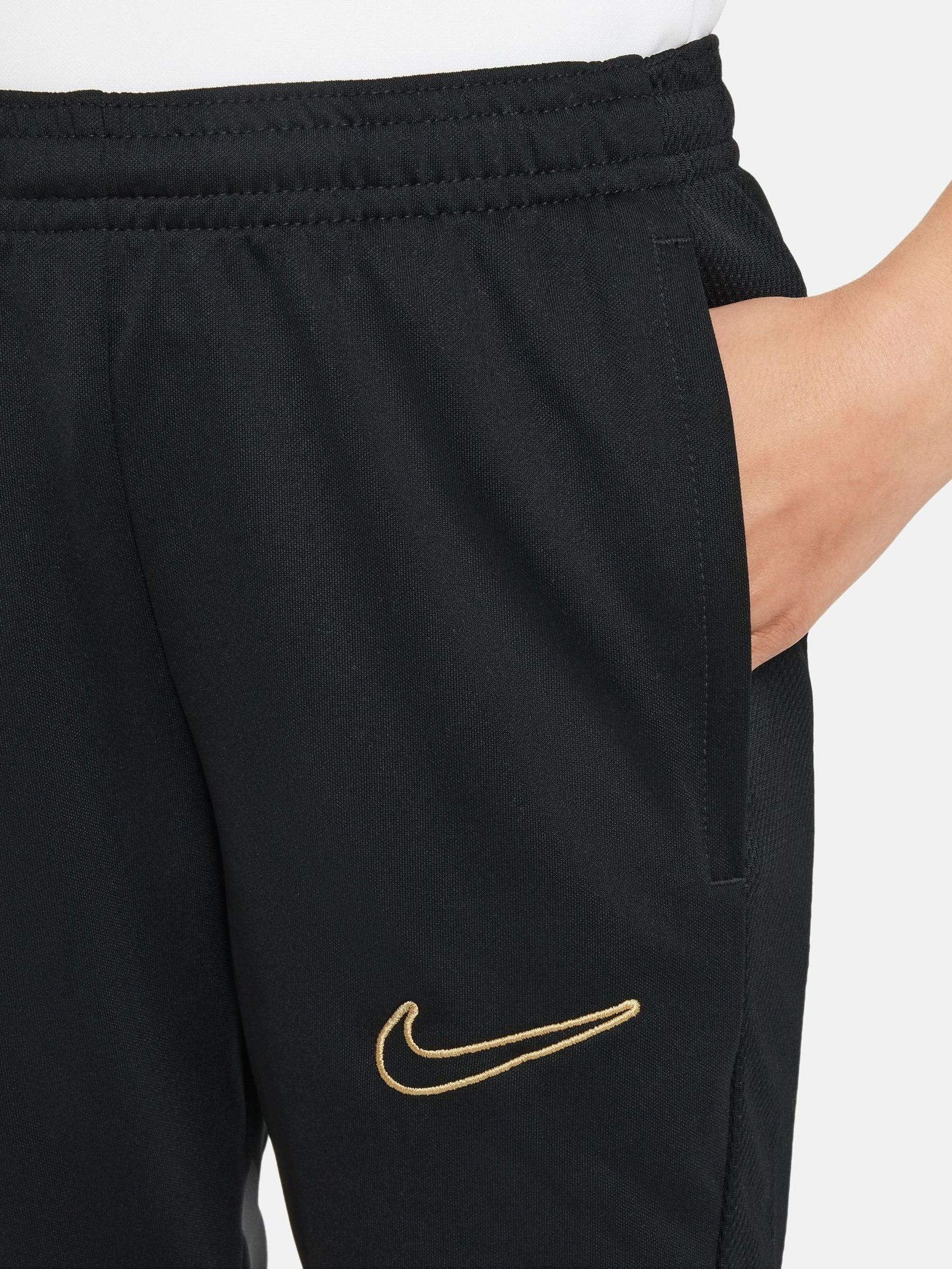 nike black gold joggers