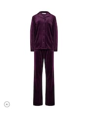 Long Tall Sally Purple Super Luxe Pyjamas Set - Image 5 of 6