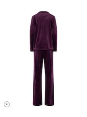 Long Tall Sally Purple Super Luxe Pyjamas Set - Image 6 of 6