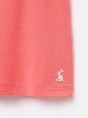 Joules Girls' Butterfly Pink Frill Sleeve Jersey Vest - Image 3 of 3