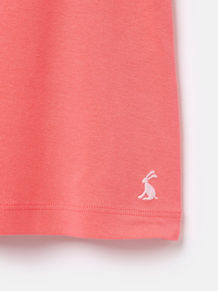 Joules Girls' Butterfly Pink Frill Sleeve Jersey Vest - Image 3 of 3