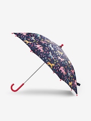 JoJo Maman Bébé Navy Unicorn Colour Change Umbrella - Image 2 of 4