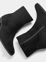 Yours Curve Black Wide Fit Square Heel Ankle Boots - Image 5 of 5