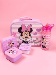 Vanilla Underground Pink Disney Minnie Mouse Lunch Bag Bottle and 3 Snack Pot - Image 1 of 6