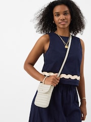 Accessorize White Woven Phone Bag - Image 3 of 3