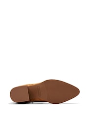 Clarks Brown Suede Elder Rae Western Boots - Image 6 of 7