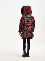 Nicole Miller Red Puffa Coat - Image 2 of 4