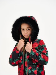 Nicole Miller Red Puffa Coat - Image 4 of 4