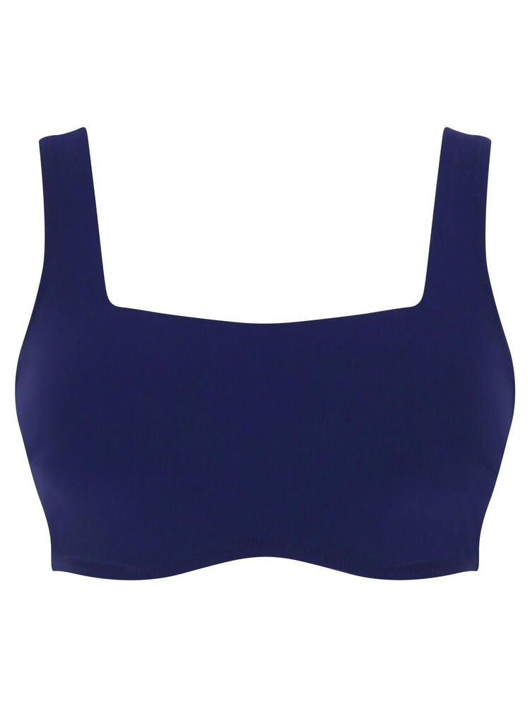 Panache Navy DD+ Crop Bikini Top - Image 5 of 5 Panache Navy DD+ Crop Bikini Top - Image 5 of 5