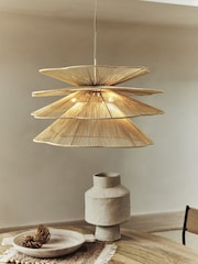 French Connection Natural Paraten Ceiling Light - Image 1 of 5