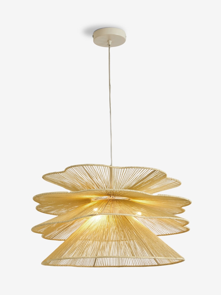 French Connection Natural Paraten Ceiling Light - Image 5 of 5