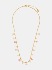 Collar con dije de piedras semipreciosas de 14 quilates de Accessorize - Imagen 1 de 2