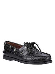 Sperry Black Authentic Original 2 Eye Boat Shoes - Image 3 of 5