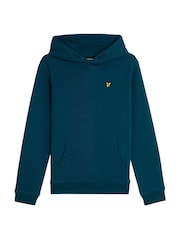 Lyle & Scott Apres Blue Boys 100% Cotton Jersey Hoodie - Image 1 of 2