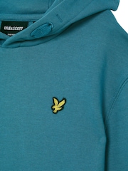 Lyle & Scott Apres Blue Jersey Boys Hoodie - Image 5 of 5