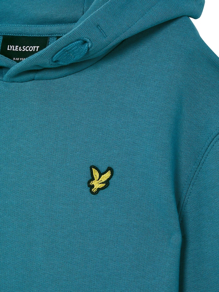 Lyle & Scott Apres Blue Jersey Boys Hoodie - Image 5 of 5 Lyle & Scott Apres Blue Jersey Boys Hoodie - Image 5 of 5