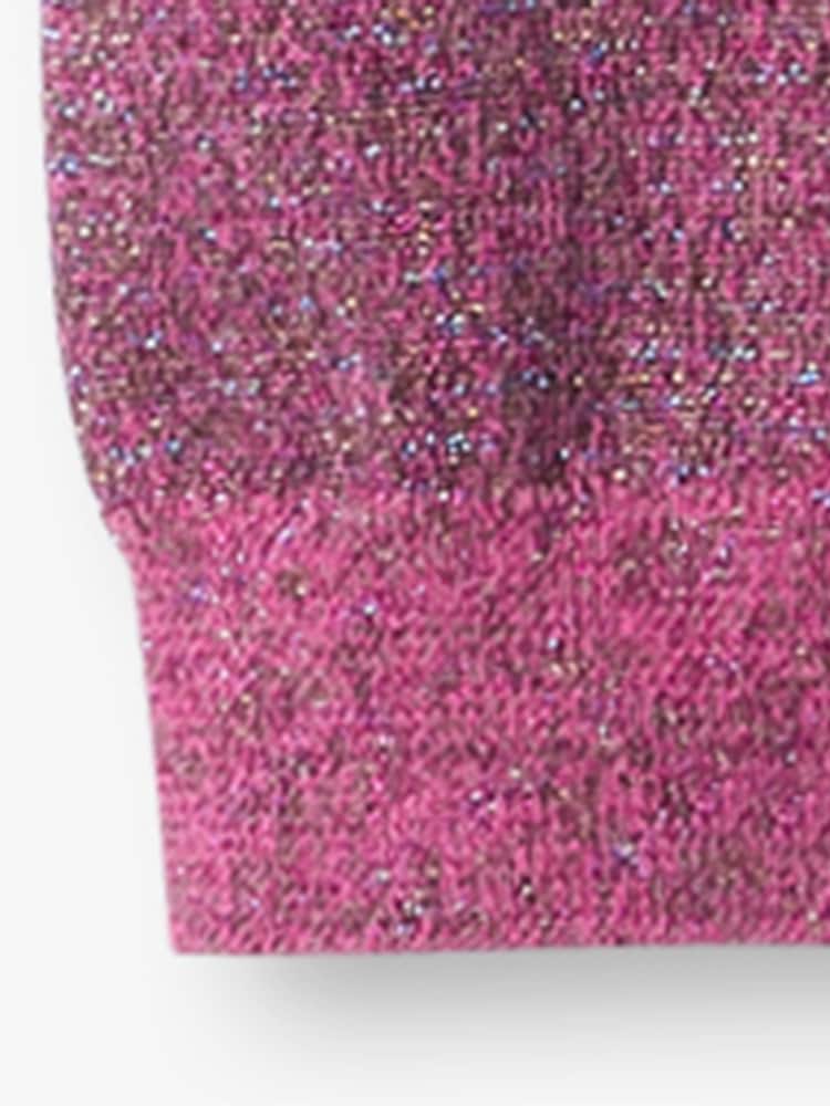 Hatley Pink Glitter Knit Leggings - Image 4 of 4 Hatley Pink Glitter Knit Leggings - Image 4 of 4