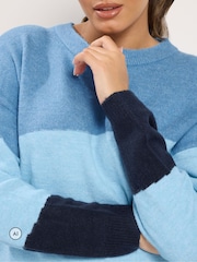 Yours Curve Colourblock Knit Jumper - صورة 4 من 6