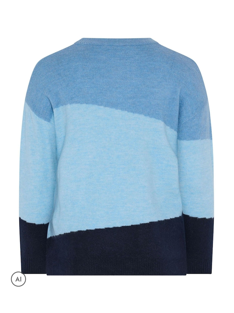 Yours Curve Colourblock Knit Jumper - صورة 6 من 6