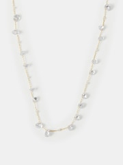 Accessorize Gold Plated 14ct Multi Stone Necklace - Image 1 of 2