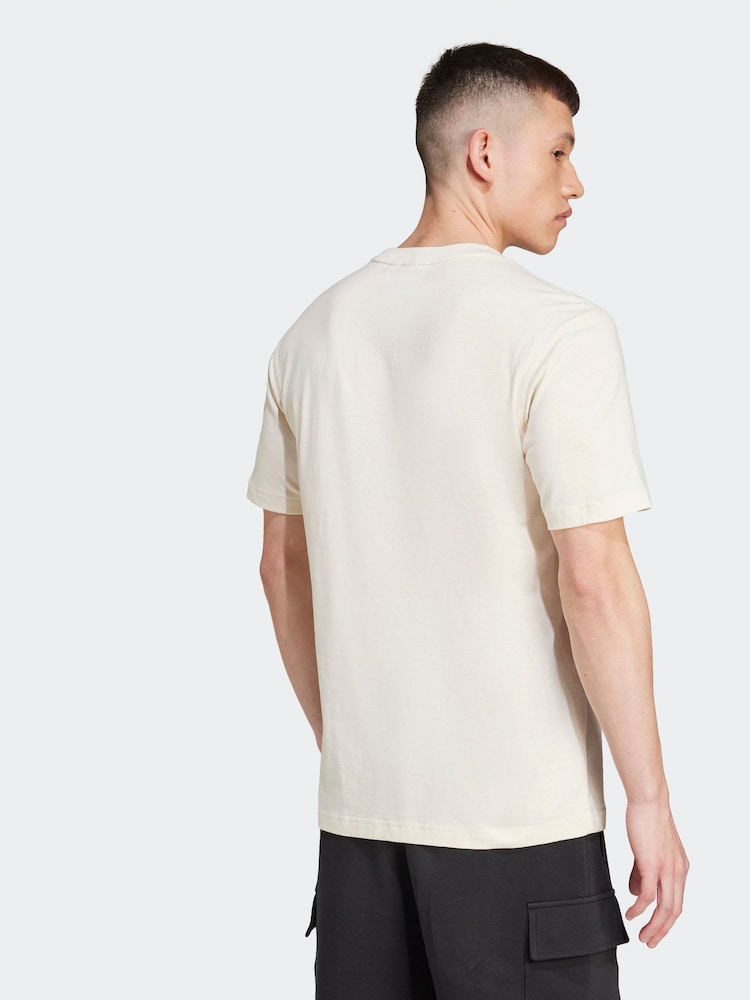 adidas originals Off White Originals Trefoil Essentials 100% Cotton T-Shirt - Image 2 of 8