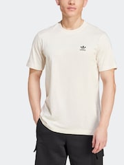 adidas originals Off White Originals Trefoil Essentials 100% Cotton T-Shirt - Image 3 of 8