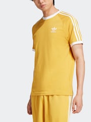 Желтый - Футболка из 100% хлопка adidas Adicolor Classics 3 - Изображение 2 из 7