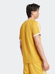 Желтый - Футболка из 100% хлопка adidas Adicolor Classics 3 - Изображение 3 из 7