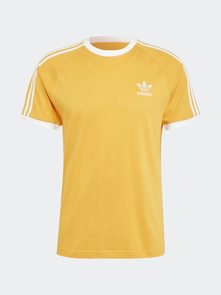 Желтый - Футболка из 100% хлопка adidas Adicolor Classics 3 - Изображение 7 из 7