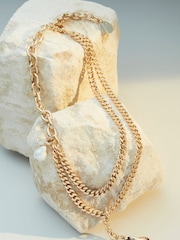 10 Carat Gold Tone Plated Premium Necklace Made With Recycled Brass - Image 1 of 5