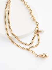 10 Carat Gold Tone Plated Premium Necklace Made With Recycled Brass - Image 4 of 5