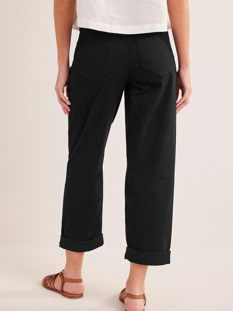 Boden Black Mid Rise Tapered Jeans - Image 2 of 7