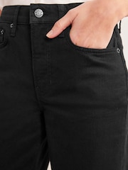 Boden Black Mid Rise Tapered Jeans - Image 5 of 7