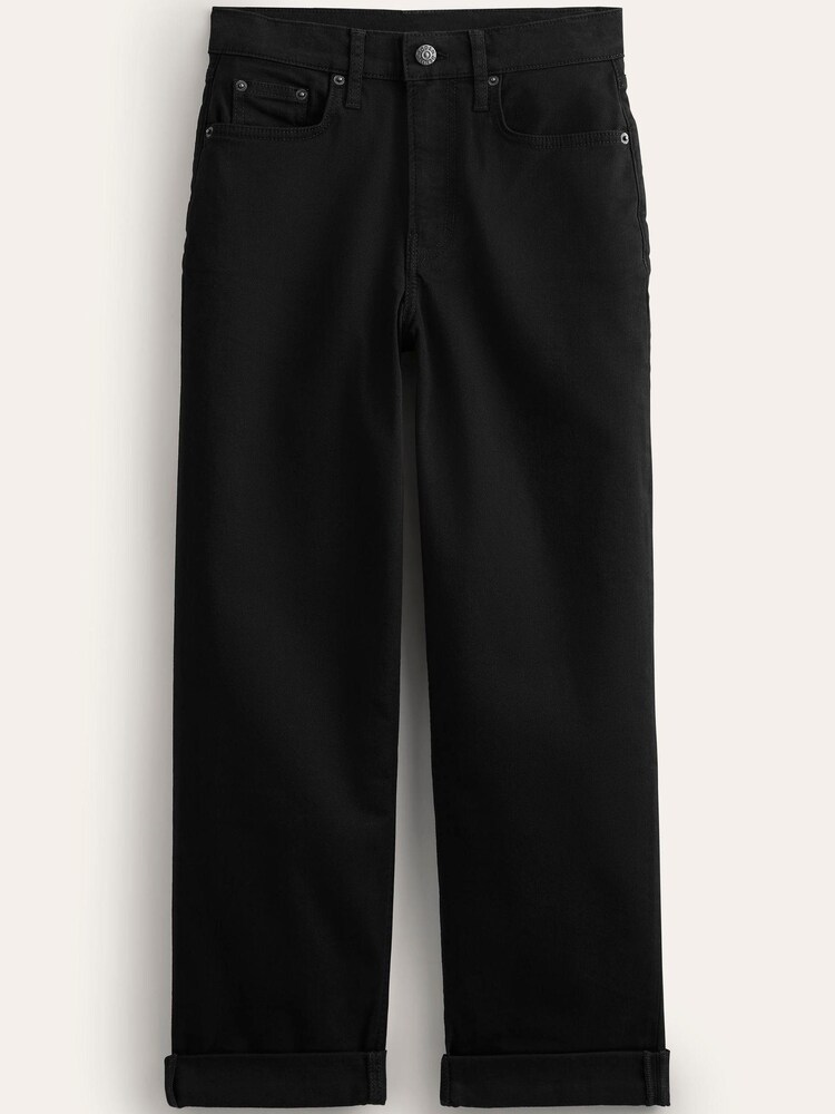 Boden Black Mid Rise Tapered Jeans - Image 7 of 7