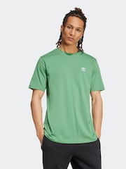 adidas originals Green Originals Trefoil Essentials 100% Cotton T-Shirt - Image 1 of 8