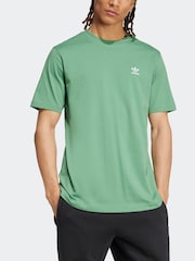 adidas originals Green Originals Trefoil Essentials 100% Cotton T-Shirt - Image 6 of 8