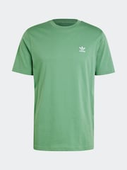 adidas originals Green Originals Trefoil Essentials 100% Cotton T-Shirt - Image 8 of 8
