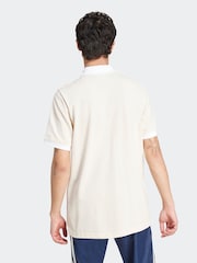 adidas originals White orignal Adicolor Classics 3 Stripes 100% Cotton Polo Shirt - Image 2 of 7