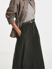 JD Williams Green Cord Godet Midi Skirt - Image 4 of 4